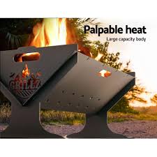 It has to stand up to the heat. Grillz Fire Pit Bbq Outdoor Camping Portable Patio Heater Folding Packed Steel
