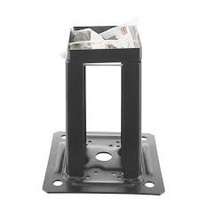Poteaux bois pour panneau extra et noisetier tressé. Kit Pour Poteau Carre Noir 7x7 Chapeau Manubricole