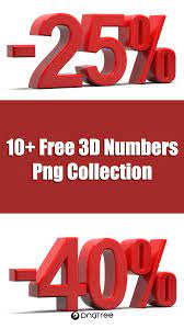 10 Free 3d Numbers Png Collection Print Design Template Graphic Design Templates Creative Graphic Design