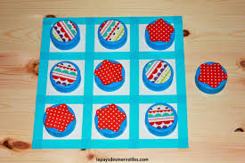 Diy Jeu De Morpion Fabrique Avec Des Bouchons Recup Jeu Du Morpion Jeux Creation Jeux