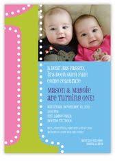 Sample Invitation Card For First Birthday Party Pin On Twins Birthday Invitations