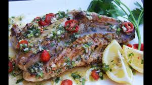 Remove the string and the rosemary sprigs from the fillets and cut the fillets in half. Grilled Monkfish Tastytuesdays Caribbeanpot Com Youtube