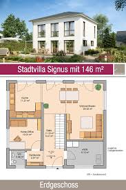 Stadtvilla Signus Von Kern Haus Herrlicher Blick In Den Garten Stadtvilla Erdgeschoss Hausbau Grundriss