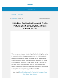 Whether you like cool captions or need selfie quotes for. 200 Best Caption For Facebook Profile Picture Short Cute Stylish Attitude Caption For Dp Facebook