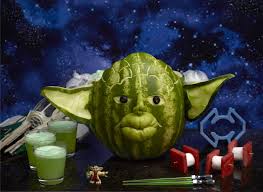 Yoda Watermelon Carving Watermelon Carving Watermelon Baby Fruit Presentation