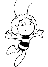 Dibujos Para Colorear Abeja Maya 40 Bee Coloring Pages Bee Drawing Coloring Pages