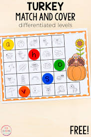 Vip turkey selected for white house pardon. Thanksgiving Turkey Match And Cover The Alphabet