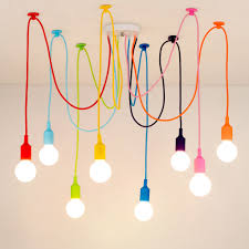 Modern Pendant Lights 13 Colors Diy Lighting Multi Color Silicone Pendant Lamp Bulb Holder Lamps Home Decoration Fabric Cable Pendant Lights Aliexpress