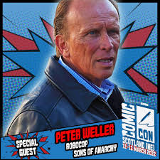 The response to Peter Weller has been amazing Robocop is such an iconic  film but he will also be a big hit with fans of Sons of Anarchy , 24, Star  Trek,