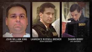 Less than 30 minutes away from the execution of John William King. King is  said to be the ringleader in the dragging death of James Byrd Jr. Lawrence Russell  Brewer was executed