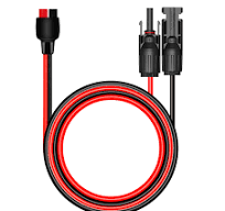 Super Flat Solar Cable Connector - 30Amp 60CM PV Extension Wire With MC4  Connectors