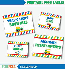 Editable Birthday Nutrition Facts Label Template Transportation Food Labels Transportation Food Tent Cards Etsy Transportation Party Party Food Labels Food Signs