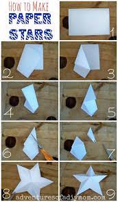 A square sheet of paper. How To Make 3 D Paper Stars Adventures Of A Diy Mom