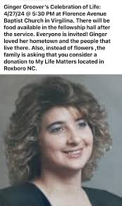 Condolences to Ginger's family and friends