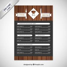 Download Modern Menu In Wood Style For Free Restaurant Menu Design Menu Design Menu Restaurant