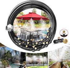 Buy Misting Cooling System Pre Assembled Misting Kit 33ft 10m Misting Line 10 Brass Mist Nozzles A Brass Adapter 3 4 Outdoor Mister For Patio Garden Greenhouse Trampoline Sprinkle 33ft Online In Vietnam B08dtz2w9q