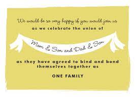 Steal This Invitation Wording For Your Own Blended Family Wedding Invitation Offbeat Bride Blended Family Wedding Fun Wedding Invitations Wedding Invitation Quotes