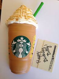Starbucks Venti Caramel Frappuccino Birthday Cake With Fondant Napkin Replica Caramel Frappuccino Starbucks Iced Coffee Bottle Frappuccino