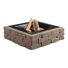 We carry everything from inserts to fire pit tables. Diy Square Wood Burning Fire Pit Kit Bond Mfg Heating