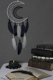 Black And White Dream Catcher Wall Art White Black Decor Moon Dream Catcher Wedding Accessories Wall Hanging Bohemian Art Wall Decor Boho Dreamcatcher Baby Girl Boy In 2020 Dream Catcher Wedding Dream Catcher Diy Dreamcatcher Baby