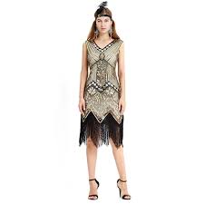 Une coiffe typique est également livré avec ce costume charleston. Deguisement Femme Des Annees 20 1920s Charleston Robe Soiree Luxueux Deguisement Carnaval