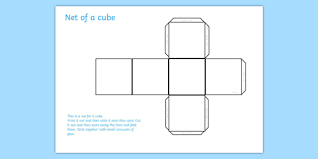 This is the net of a puzzle cube. Cube Net Mathematics Resource
