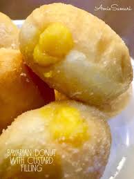 Super Soft Bavarian Donut Berinti Kastad Homemade Rasa Sweet Milky
