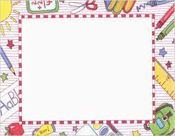 Back To School Printable Survey Clip Art Borders School Border School Award Certificates