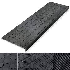 Indoor Outdoor Bullnose Rubber Non Slip Stair Treads 10 X 29 5 0 3 Thick Set Of 5 Non Slip And 100 We Vinyl Stair Treads Stair Treads Beach Stairs