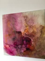 Grosse Kunst Grosse Leinwand Gemalde Neutral Rosa Gold Pastell Mit Echtem Blattgold Grosse Moderne Wandkunst Original Abstrakten Malerei Painting Alcohol Ink Color Inspiration