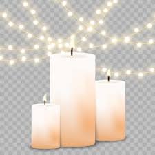 Free Vector Christmas Candle Background