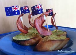 Australia Day Food Idea Bacon And Avocado First Fleet Fun Kids Food Australia Day Camping Meals