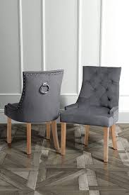 Torino Dining Chair With Back Ring Smoke Natural Wood Finish