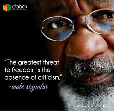 As i grew older and more mature, i've been able to move beyond the immediate response of violence to a projection of the pragmatic, political consequences of that violence. Dobox Famousquotes Greatful Wole Soyinka The Absence