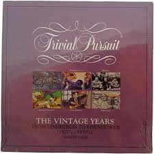 Let's embark on a journey of marriage, shall we? Amazon Com Parker Brothers Trivial Pursuit The Vintage Years 1920 S 1950 S Toys Games