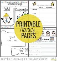 Tacky The Penguin 7 Quick Primary Resources Tacky The Penguin Penguin Activities Tacky Penguin Activities