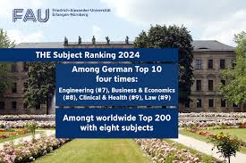 FAU improves in THE subject ranking | FAU Erlangen-Nürnberg