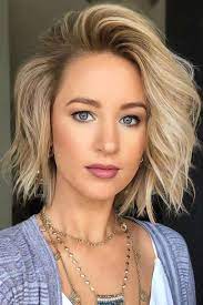 50 Stylish Layered Bob Hairstyles Deep Side Part Bob With Waves Bob Layeredhair Check Out T Layered Bob Hairstyles Oblong Face Shape Short Bob Hairstyles