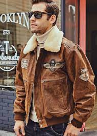 Flavor New Men S Real Leather Bomber Jacket With Removable Fur Collar Sheheonline Leather Jacket Men Style Leather Jacket Men Jackets Men Fashion