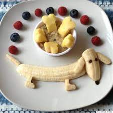 Banana Dachshund Kids Meals Food Art For Kids Fun Kids Food