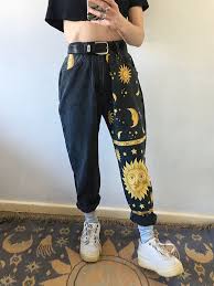 Fashion Moon Star Print Casual Pants Civilike Aesthetic Clothes Custom Clothes Fashion Inspo Outfits