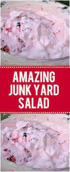 Amazing Junk Yard Salad Salad Recipes Homemade Recipes Fruit Recipes Delicious Desserts