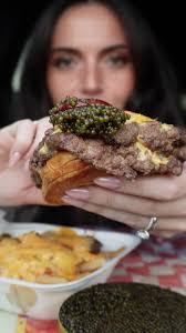 Indulging in Caviar and Smash Burgers Mukbang