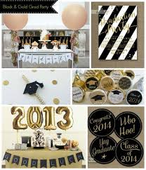 Black And Gold Graduation Decorations Ideas Black And Gold Graduation Party B Lovely Events Graduation Party Gold Graduation Party Graduation Party Decor