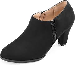 Amazon.com: Journee Collection Botines de tacón con cremallera interior  para mujer Sanzi Comfort