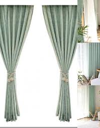 Leaf Mint Green Curtains Bay Window With Sheer Linen Green Curtains Bedroom Mint Green Bedroom Green Curtains