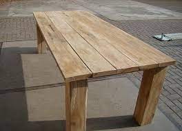 eiken tuintafel maken tuintafels tafel tuin buitentafels