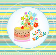 Check spelling or type a new query. Happy Birthday Cakes Flower Design Vector Card Royalty Free Cliparts Vectors And Stock Illustration Image 11535949
