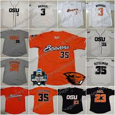 2019 Oregon State Beavers Custom Any Name Any Number Cream Orange Stitched 2018 Cws Patch 35 Adley Rutschman Ncaa College Baseball Jerseys S 4xl From