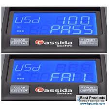 Cassida 3300 counterfeit bill detector for money. Cassida Quattro Automatic Counterfeit Money Detector